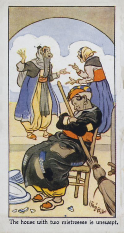 La maison avec deux maîtresses est balayée - René Bull